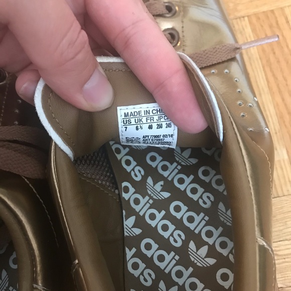 Adidas Raf Simons gold shoes size 7 men’s - Picture 7 of 8